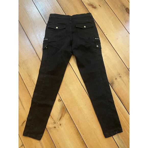 Soho New York Company Black Moto Style Jeans. Zippers. Pockets. Size 10 - Picture 8 of 8